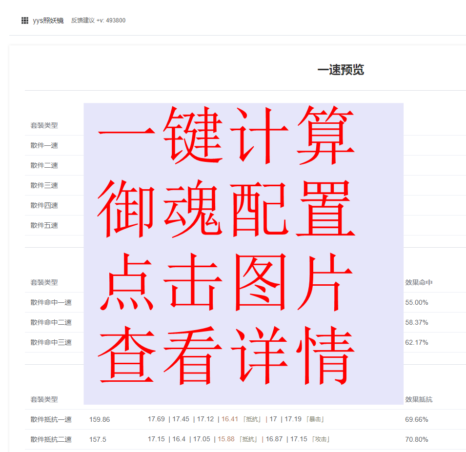 照妖镜-阴阳师专业 免费的御魂计算器